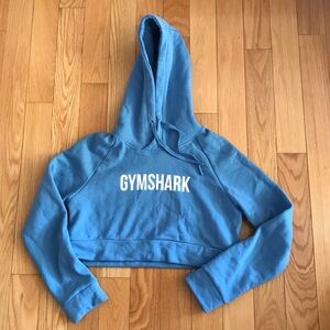 Gymshark Sky Blue Crop Hoodie